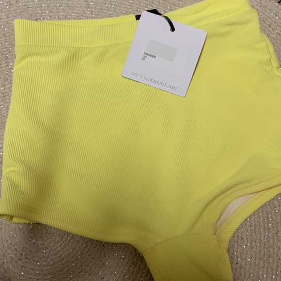 Free people beach riot yellow bikini bottoms xs new with tags lili yellow liliko - Picture 4 of 7